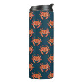 Crabs Seaside Pattern Thermosbeker (Gedraaid links)