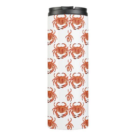Crabs Seaside Pattern Thermosbeker (Achterkant)