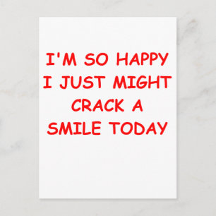 crack a glimlach briefkaart