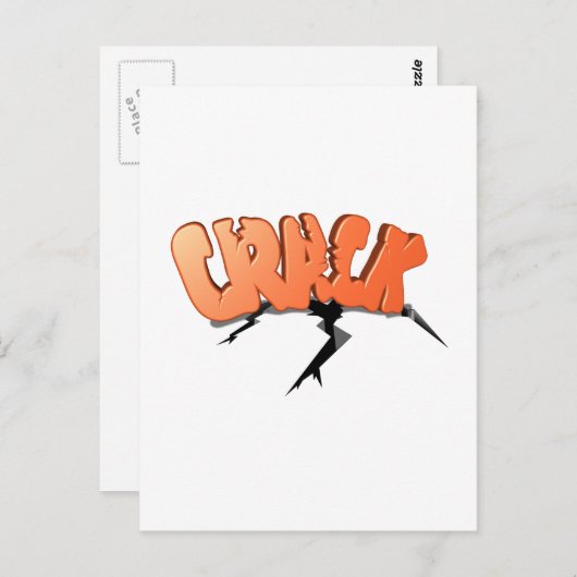 Crack Briefkaart (Voorkant / Achterkant)