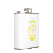 Crack cheesy punts grappige kaasgrappen heupfles (Rechts)