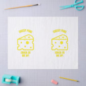 Crack cheesy punts grappige kaasgrappen tissuepapier (Craft)