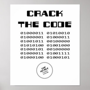 Crack de Druk van de Code Poster