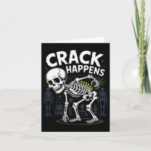 Crack Gebeurt Grappige Osteopaat Wervelkolom Hallo Kaart