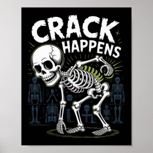 Crack gebeurt grappige osteopaat wervelkolom Hallo Poster
