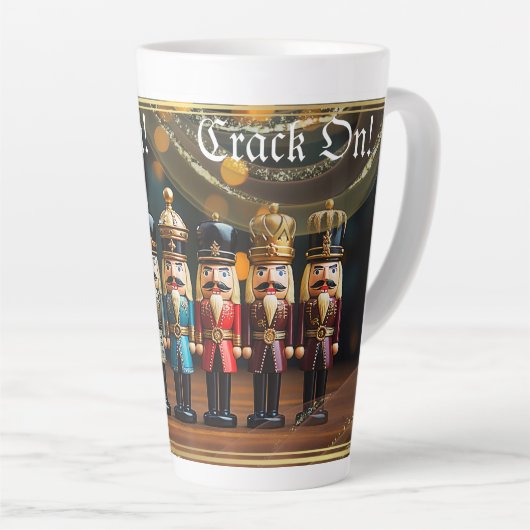 Crack On Nutcracker Latte Mug (Angle droit)