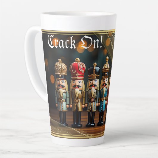 Crack On Nutcracker Latte Mug (Angle gauche)