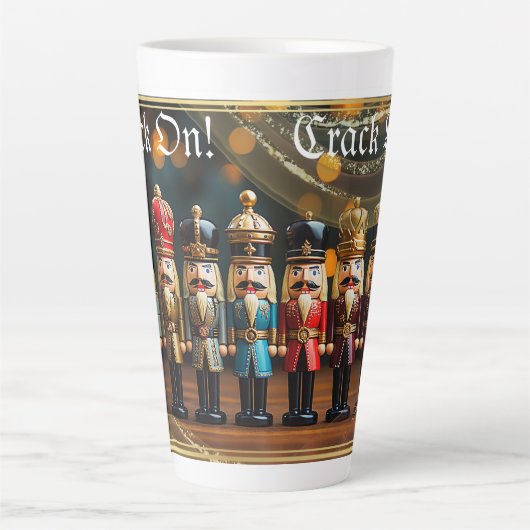 Crack On Nutcracker Latte Mug (Devant)