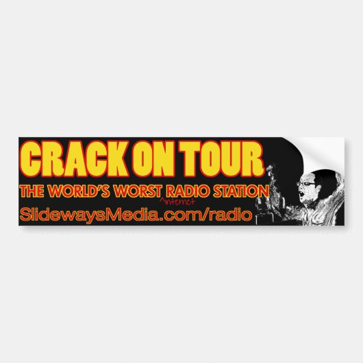 Crack On Tour Radio Bumpersticker (Voorkant)