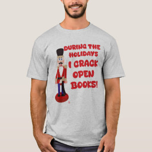 Crack Open Boeken Vakantie Lezen Humor T-shirt
