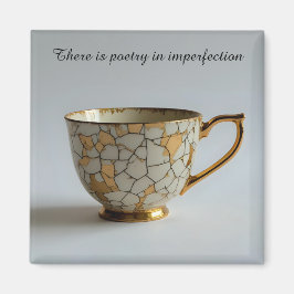 cracked broken teacup inspirational Magnet Magneet