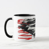 Cracked Classical Bust Trash Polka Art Mug (Gauche)