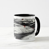Cracked Classical Bust Trash Polka Art Mug (Devant droit)