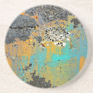 Cracked Concrete reeks Zandsteen Onderzetter