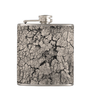 Cracked Earth Cool Dirt Textuur Heupfles