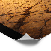 Cracked earth under intense sunlight poster (Hoek)