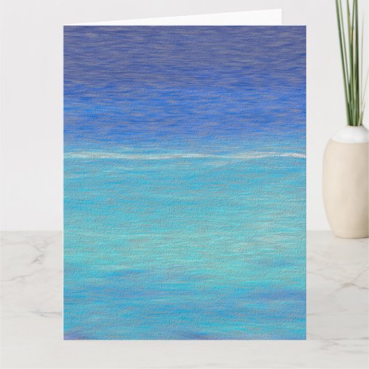 Cracked Fresco Caribbean Blue Zee Kaart (Voorkant)