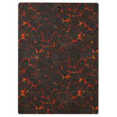 Cracked Molten Ground Rock Volcano Lava Klembord (Achterkant)