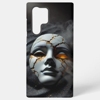 Cracked Porcelain Mask Galaxy S22 Ultra Case Samsung Galaxy Hoesje