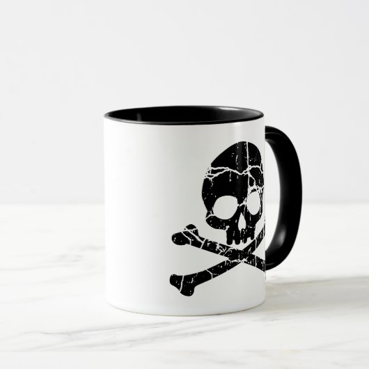 Cracked Skull et Crossbones Mug (Devant droit)