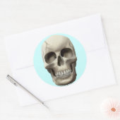 Cracked Skull Ronde Sticker (Envelop)