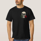 Cracked Skull Rose Tee – Livin The Dream T-shirt (Voorkant)