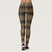 Cracker Plaid Orange et Leggings Brown (Dos)