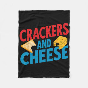 Crackers en kaas overeenkomend met  Halloween Cou Fleece Deken