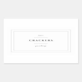 Crackers Etiket Stickers