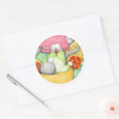 CRACKERS GOLDFISH KITTY Stickers Large Rond (Enveloppe)