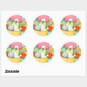 CRACKERS GOLDFISH KITTY Stickers Large Rond (Feuille)
