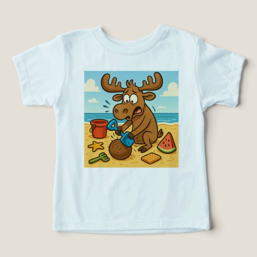 Crackin’ Coconuts – Funny Beach Tee for Kids (Design voorkant)