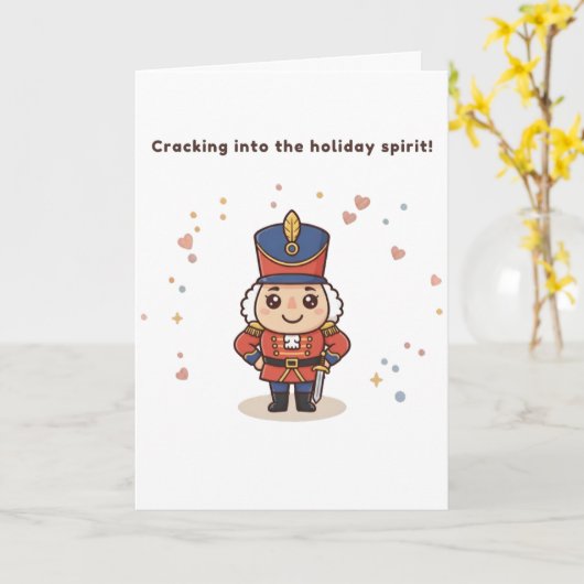 Cracking Into the Holiday Spirit Kaart (Gele Bloem)