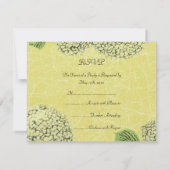 Crackle Hydrangeas RSVP Kaartje (Achterkant)