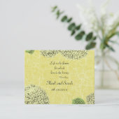 Crackle Hydrangeas RSVP Kaartje (Staand voorkant)