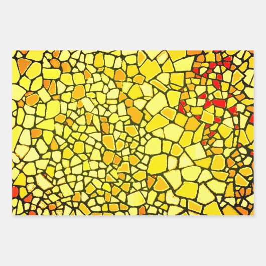 Crackle Meander Celtic Sampler Inpakpapier Vel (Voorkant)