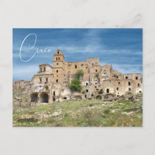 Craco Ghost Town Basilicata Italië Briefkaart