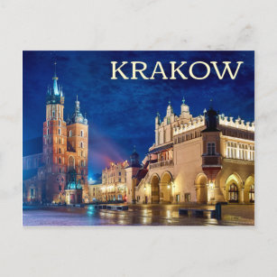 Cracovie, Pologne Carte postale
