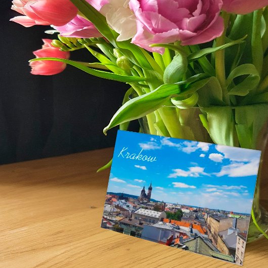 Cracovie, Pologne, Toits des maisons Carte postale