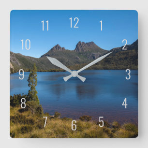 Cradle Mountain & Dove Lake Landschap Panorama Squ Vierkante Klok