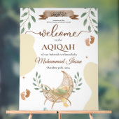 Cradle Unisex Moslim Baby Aqiqah Partij Acryl Bord (Neutraal)