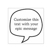 Craft aangepaste spraakballon rubberen stempel (Afrduk)