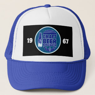 Craft Beer Brewer - 1967 Blue Logo Trucker Pet