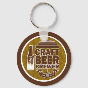 Craft Beer Brewer Brown Sleutelhanger