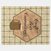 Craft Beer Connoisseur Fleece Deken (Voorkant (Horizontaal))