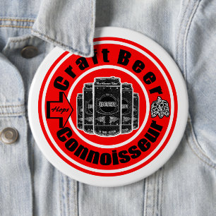 Craft Beer Connoisseur Ronde Button 6,0 Cm