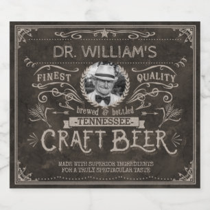  Craft Beer Custom Brewer Foto Name Brown Bier Etiket