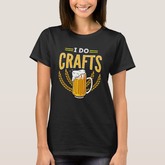 Craft beer en homebrouwerij of ik maak ambachtelij t-shirt (Voorkant)