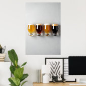 Craft Beer Gradient - minimaal Poster (Thuiskantoor)