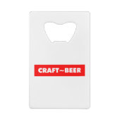 CRAFT~BEER KREDIETKAART FLESSENOPENER (Achterkant)